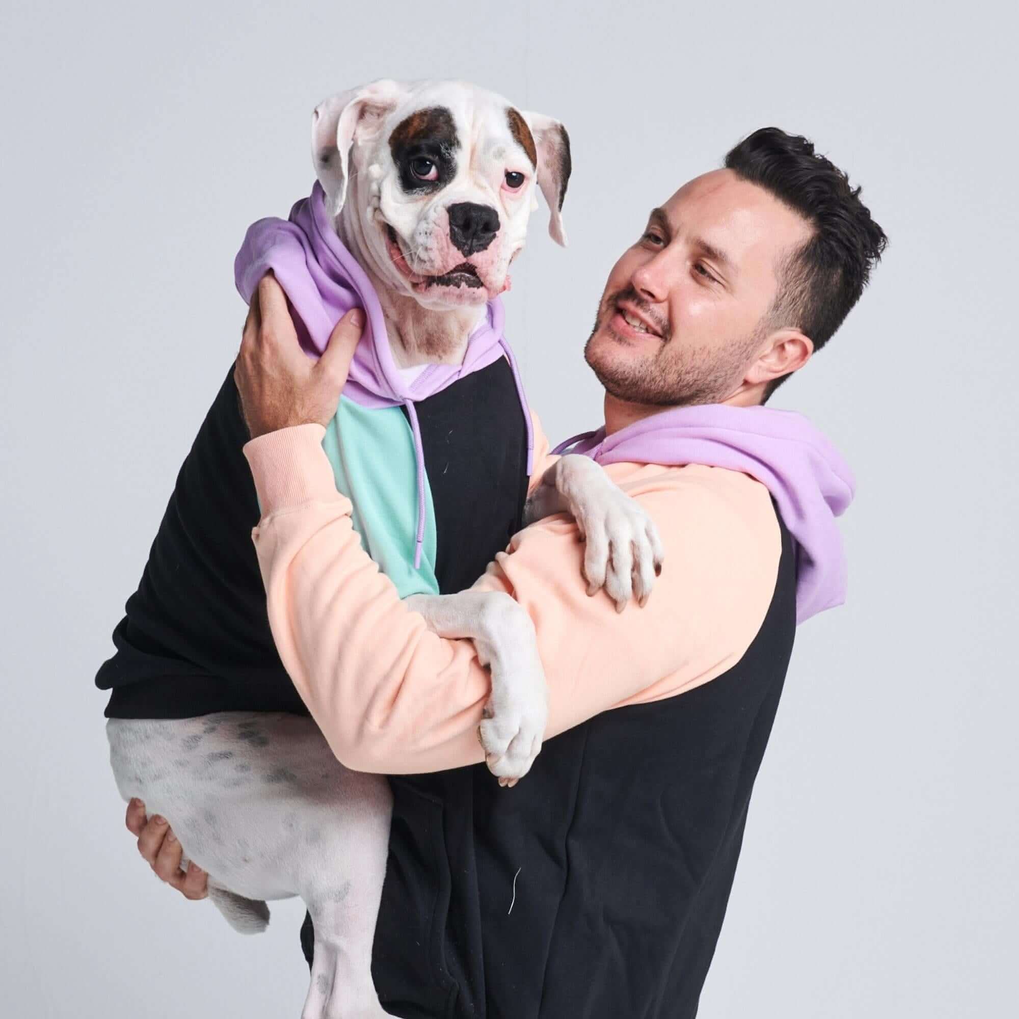 Felpa con cappuccio color block umana - Image 6