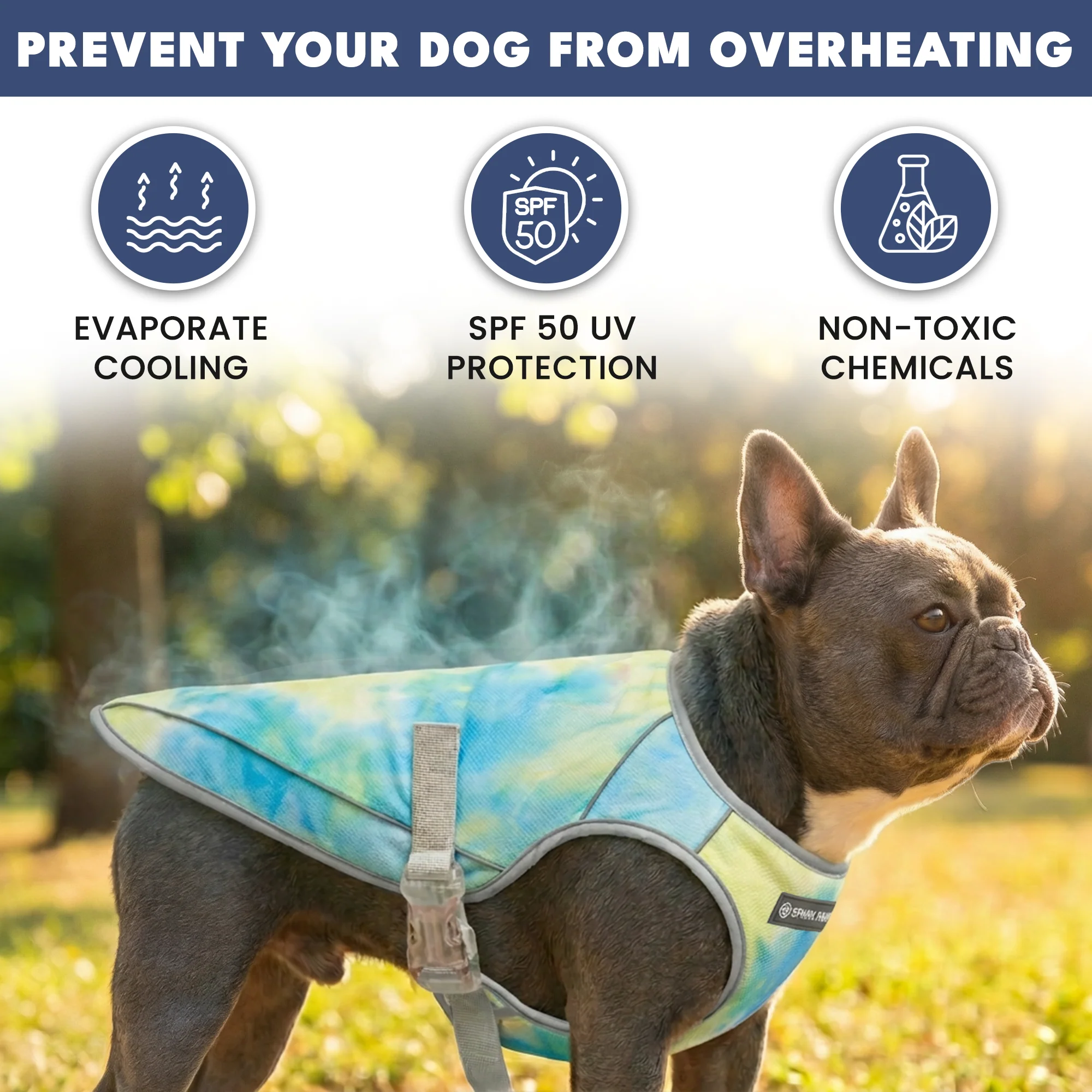 Gilet di raffreddamento per cani - Tempesta tropicale - Image 5