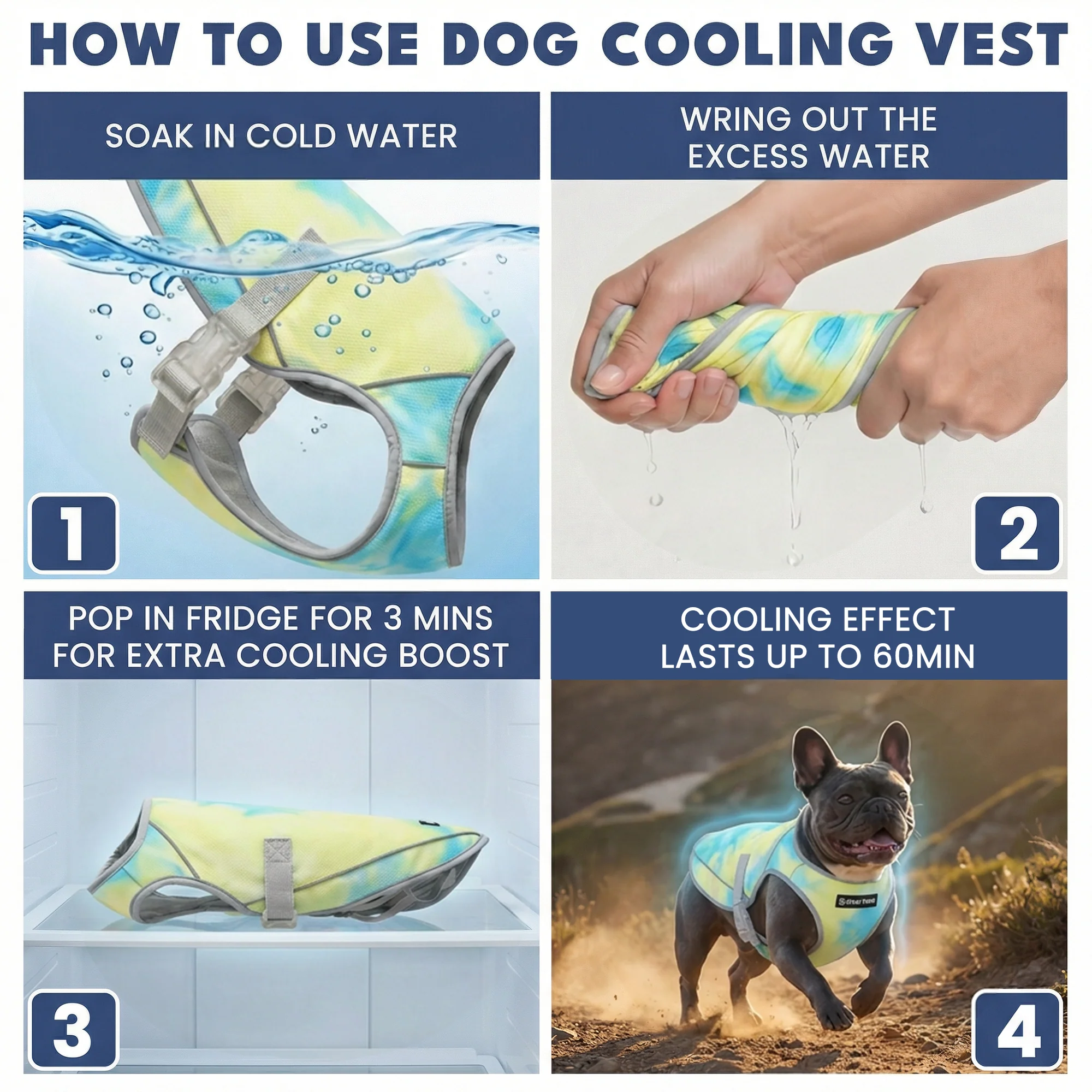 Gilet di raffreddamento per cani - Tempesta tropicale - Image 6