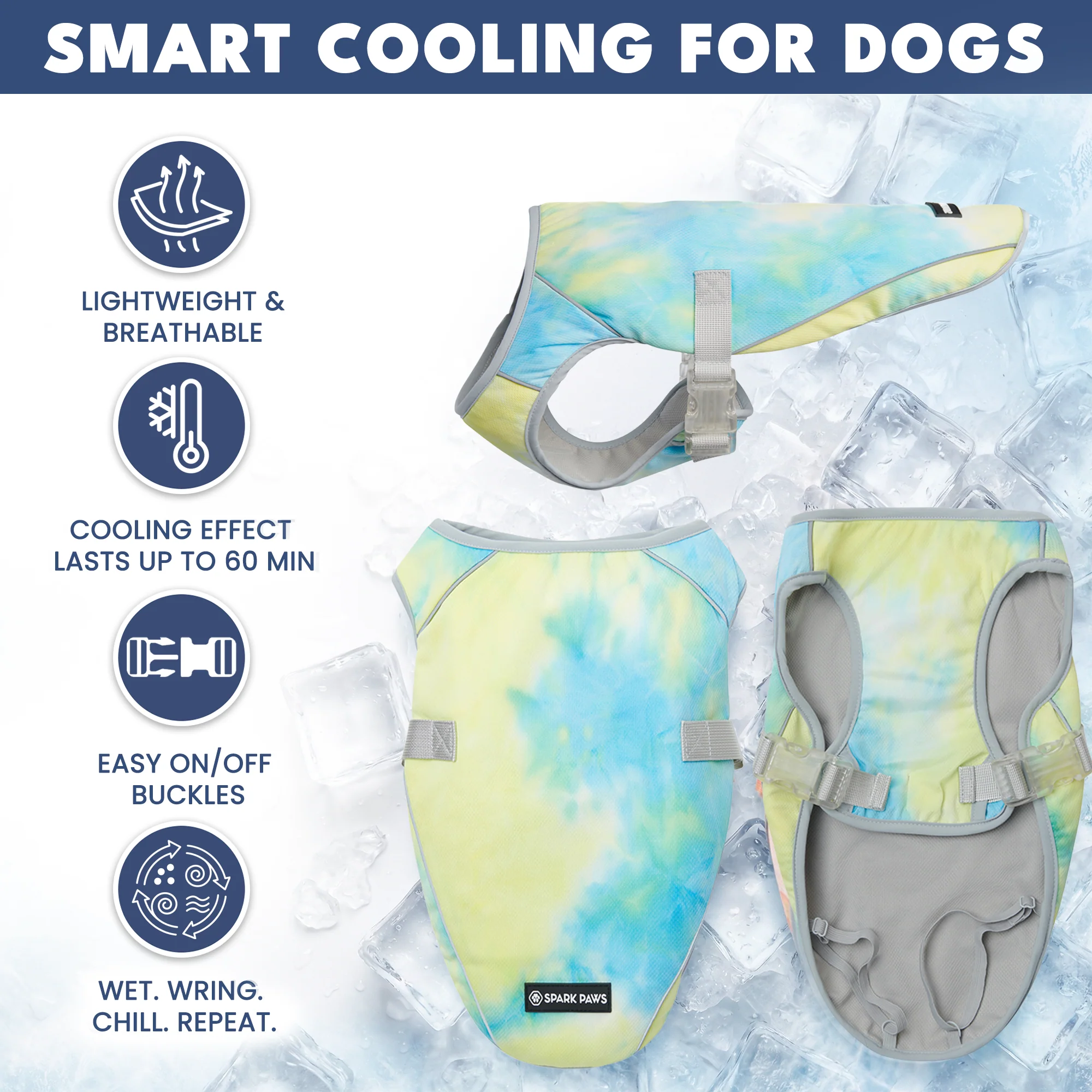 Gilet di raffreddamento per cani - Tempesta tropicale - Image 7