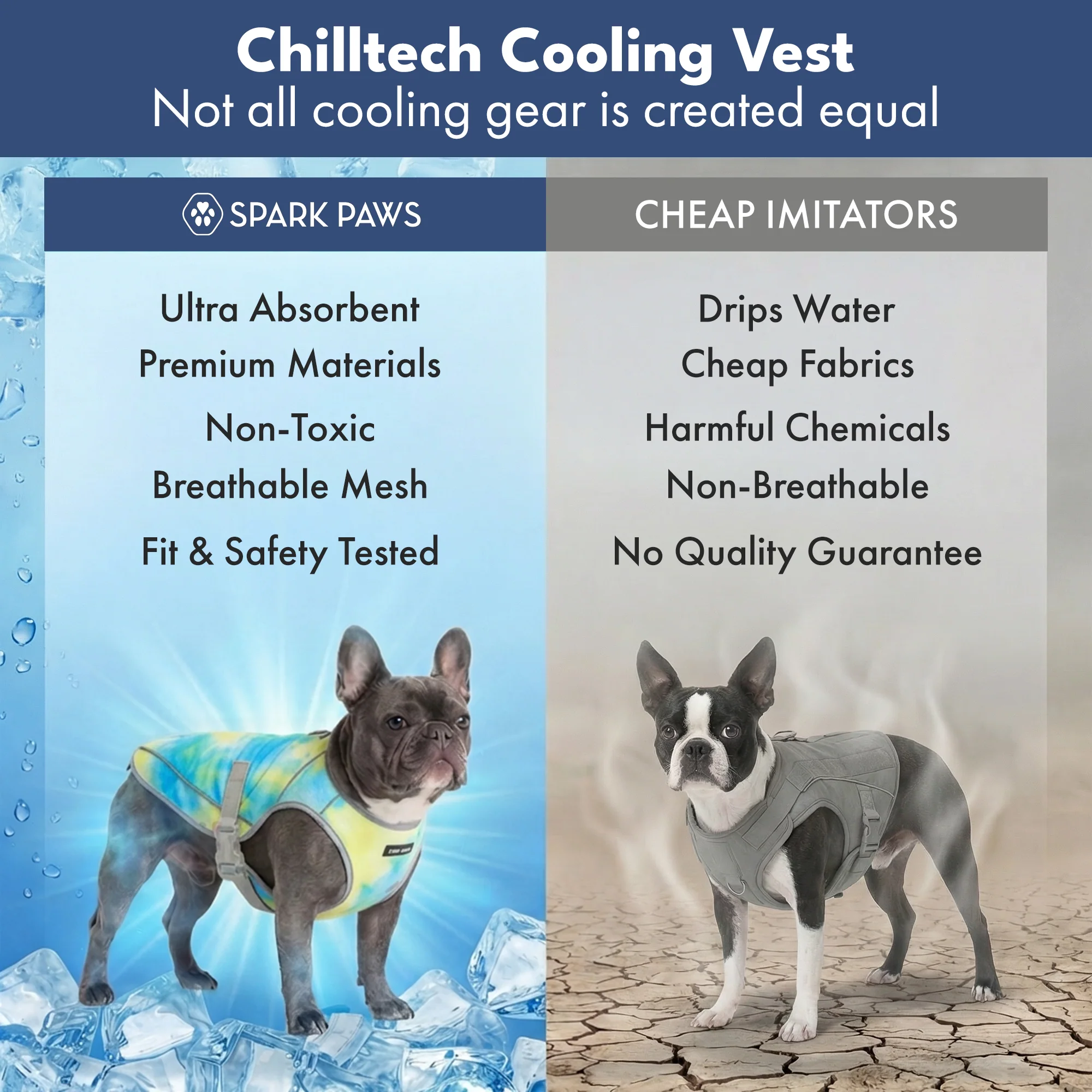 Gilet di raffreddamento per cani - Tempesta tropicale - Image 8