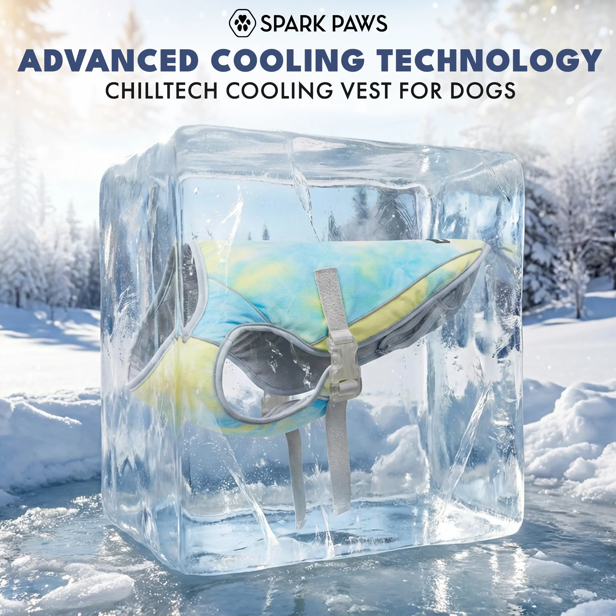 Gilet di raffreddamento per cani - Tempesta tropicale - Image 11