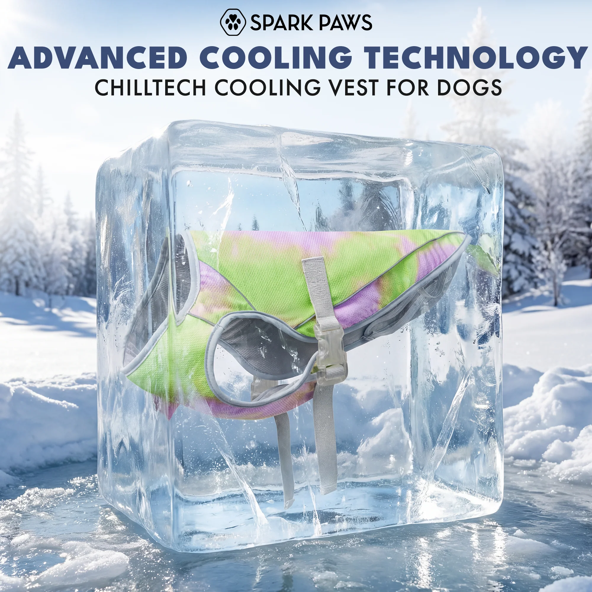 Gilet di raffreddamento per cani - Cono di neve - Image 11