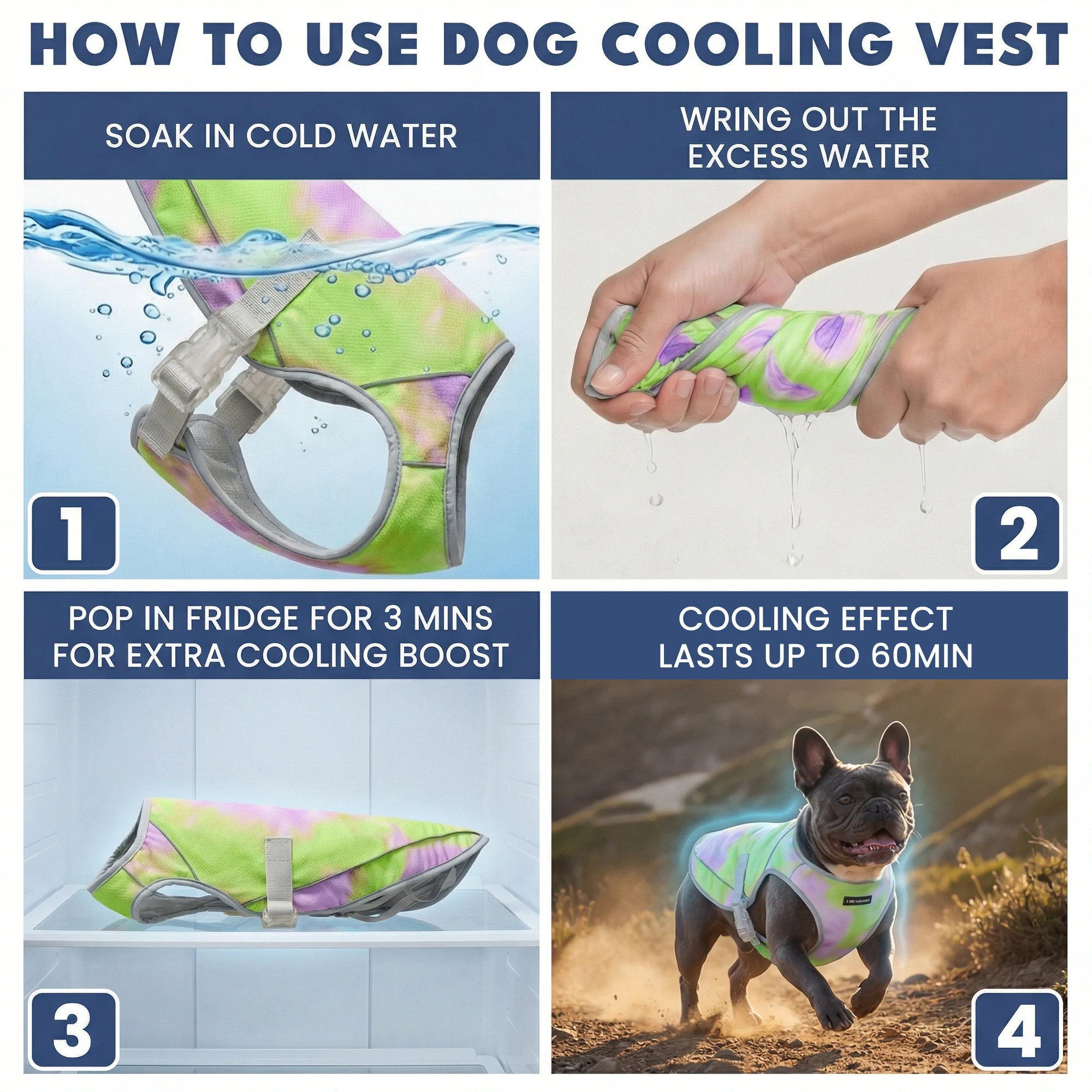 Gilet di raffreddamento per cani - Cono di neve - Image 6