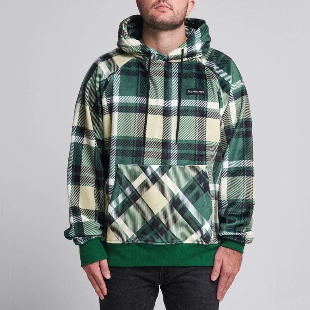 Maglione Plaid per Umani - Quadretti verdi - Image 2