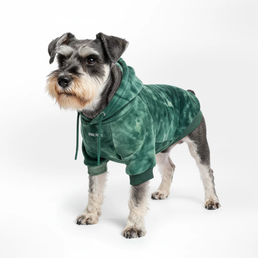 Maglione in Velluto per Cani - Verde Smeraldo - Image 3
