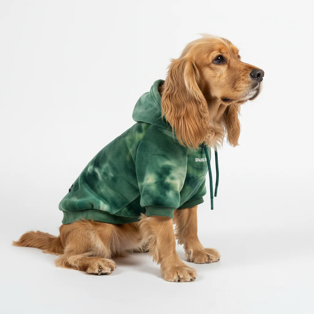 Maglione in Velluto per Cani - Verde Smeraldo - Image 5