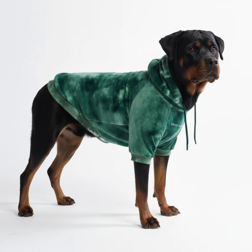 Maglione in Velluto per Cani - Verde Smeraldo - Image 7