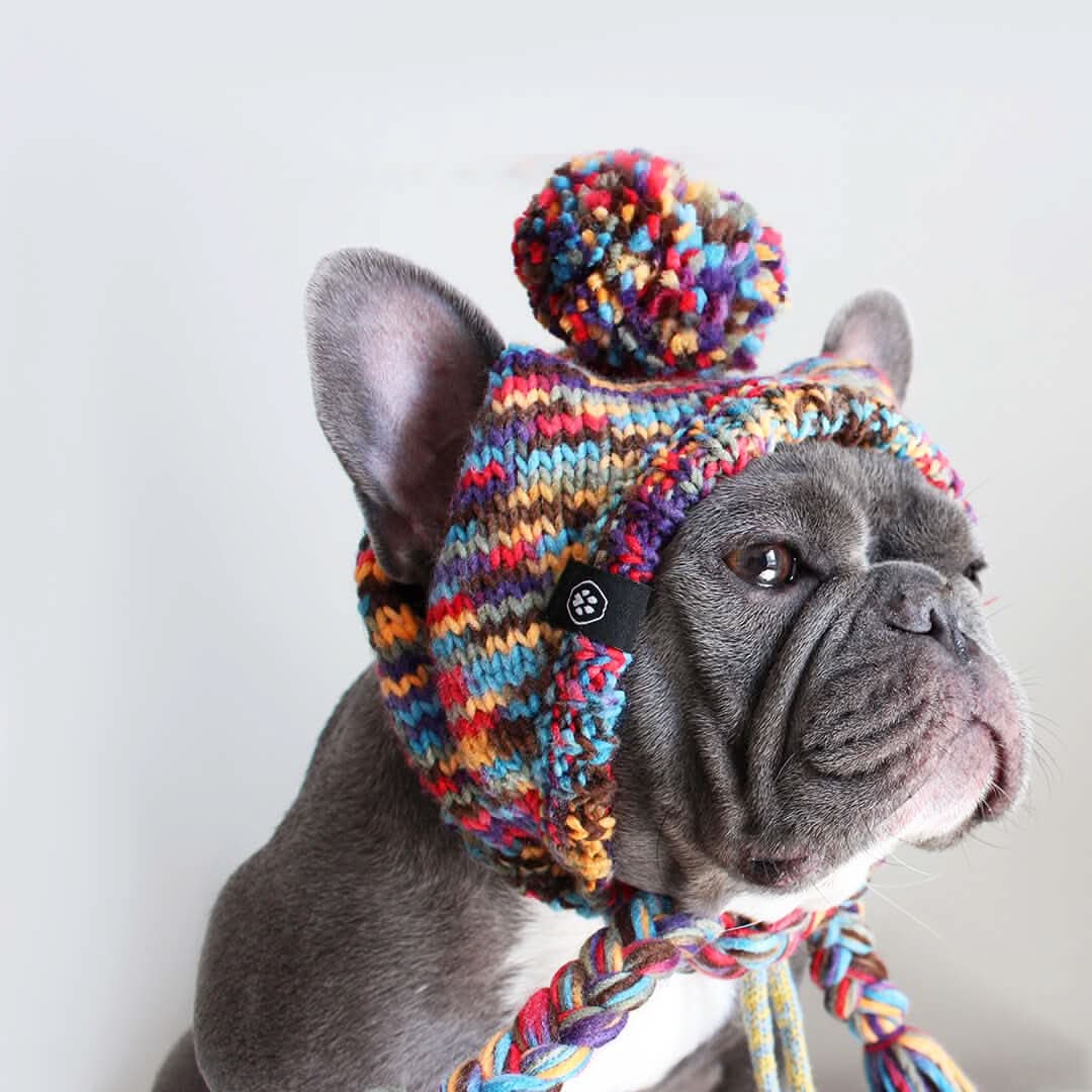 Cappello per cani Pom Pom in Maglia - Image 5