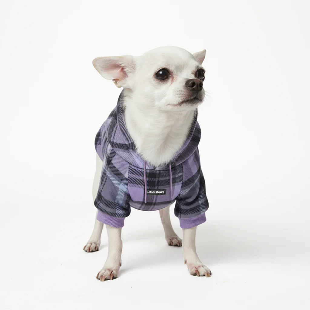 Maglione Plaid per Cani - Quadretti viola - Image 2