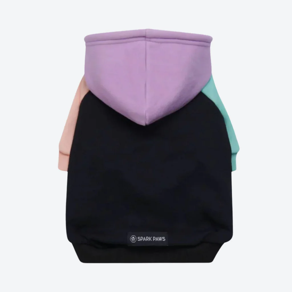 Felpa con cappuccio color block per cani - Image 9