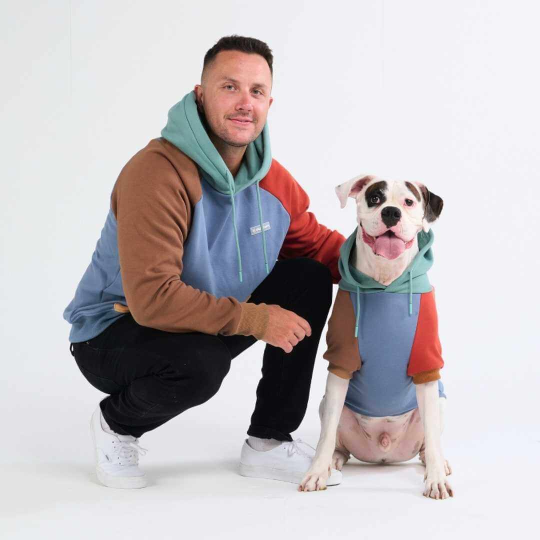 Felpa con cappuccio color block umana - Image 11