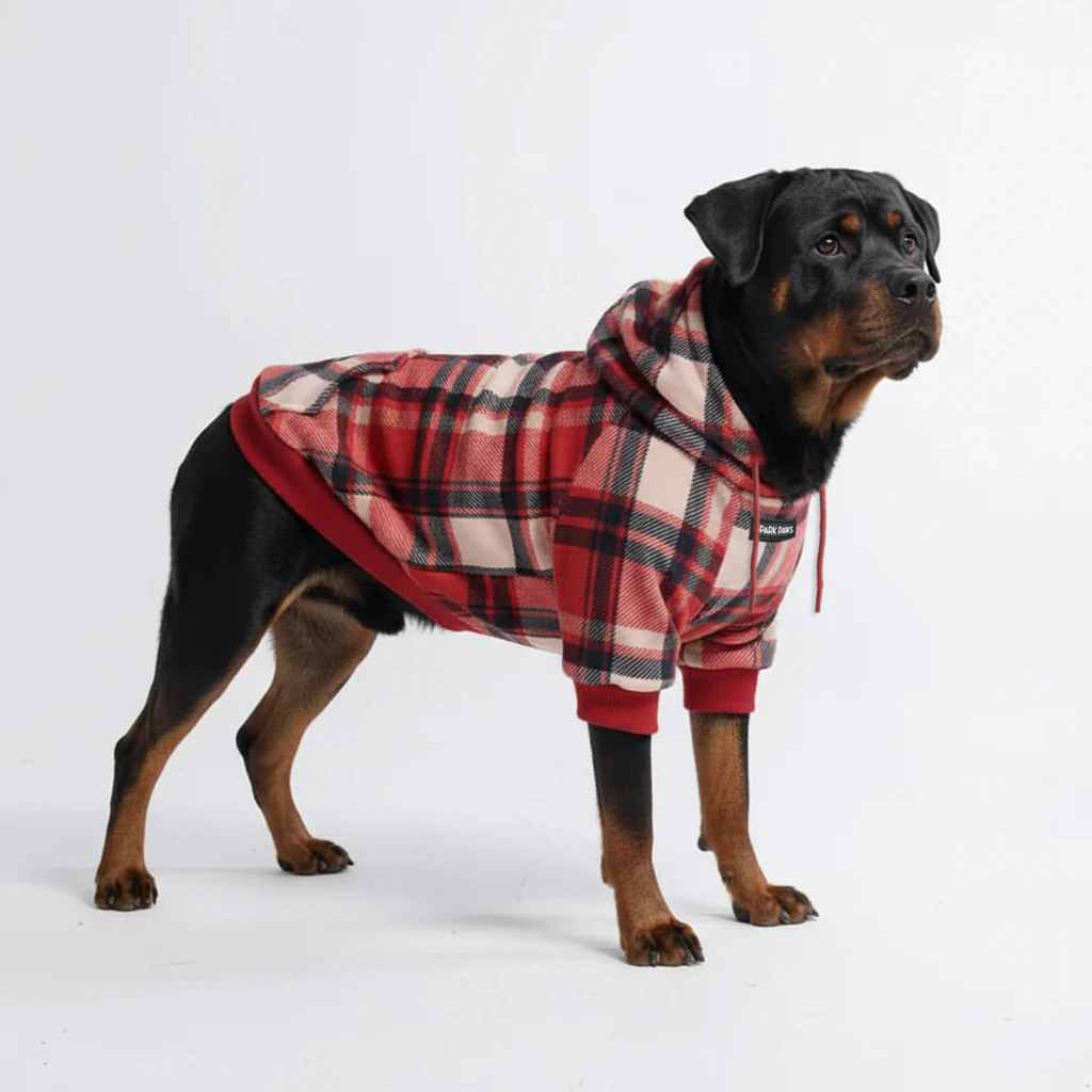 Maglione Plaid per Cani - Quadretti rossi - Image 7