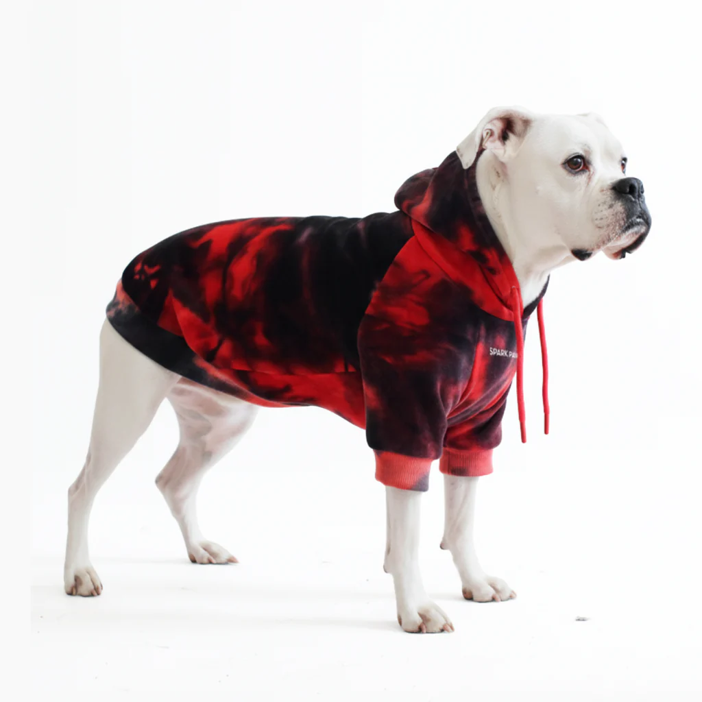 Maglione in Velluto per Cani - Rosso e Nero - Image 5