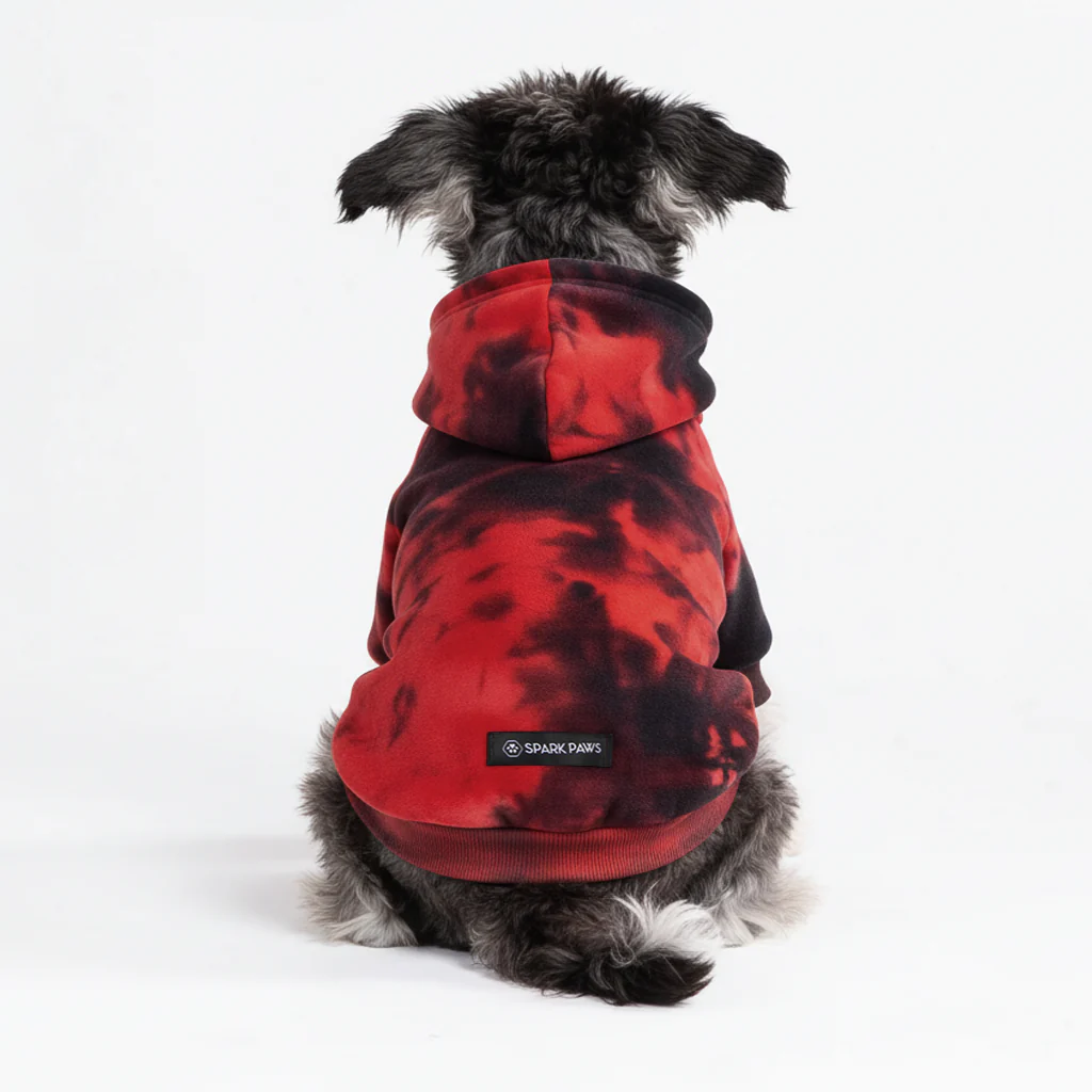 Maglione in Velluto per Cani - Rosso e Nero - Image 9