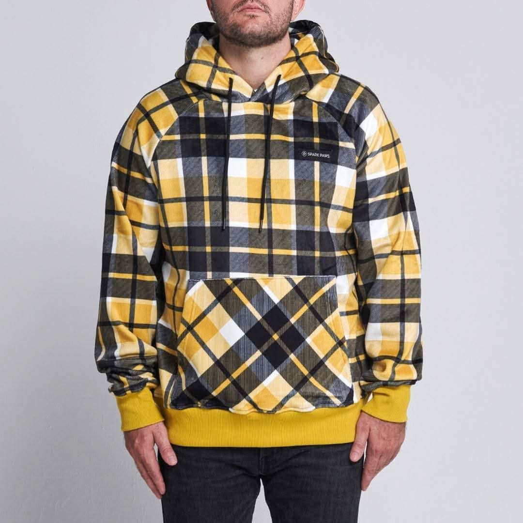 Maglione Plaid per Umani - Quadretti gialli - Image 4